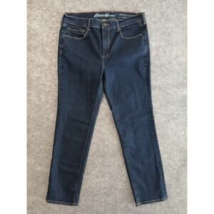 Eddie Bauer Jeans Slightly Curvy High Rise Slim Straight Stretch SZ 14P 23817440